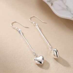 Aretes Largos "Corazón Esencial"