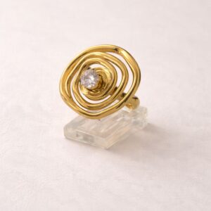 Anillo "Golden Orbit"
